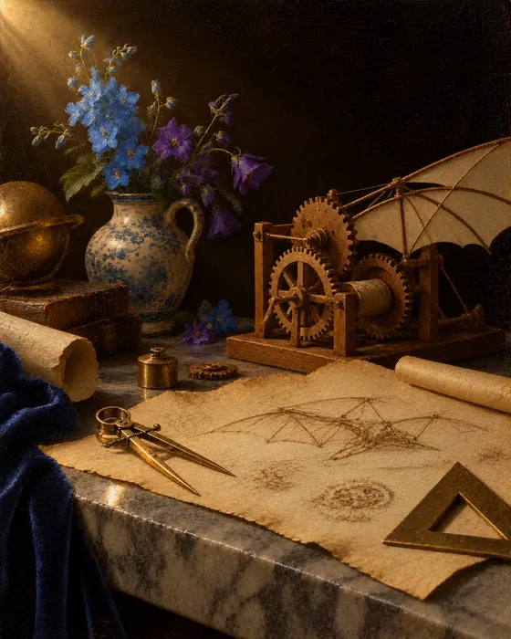 Stilleben tillägnat Leonardo da Vinci